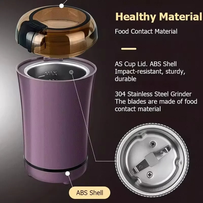 LUXIGEAR™ Mini Electric Coffee Grinder