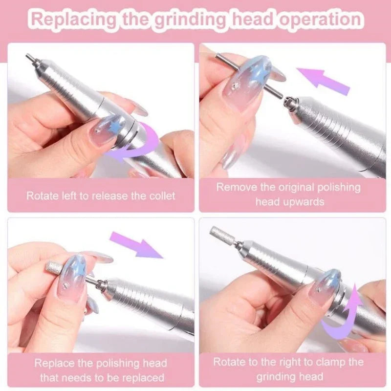 FlexiGear Nail Drill Machine Rechargeable HowTo