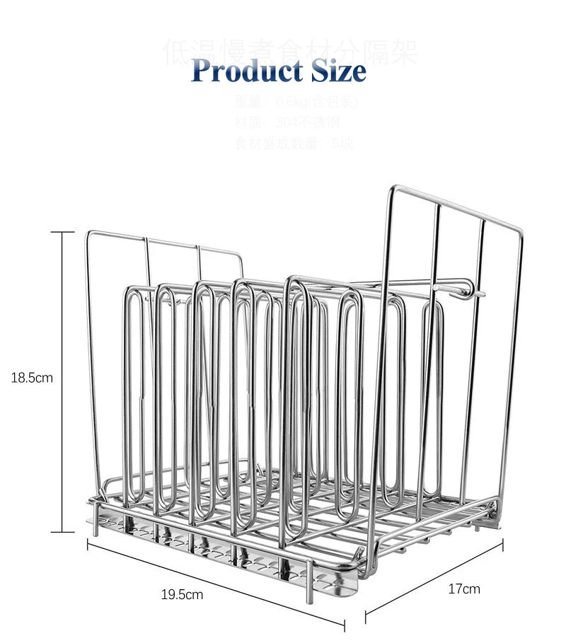 LUXIGEAR™ Sous-Vide Slow-Cooking 304 Stainless Steel  Rack For 11L Container