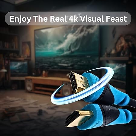 Câble HDMI 4K 30 pieds - Cordon Ultra HD haute vitesse pour téléviseurs UHD, consoles de jeu et moniteurs