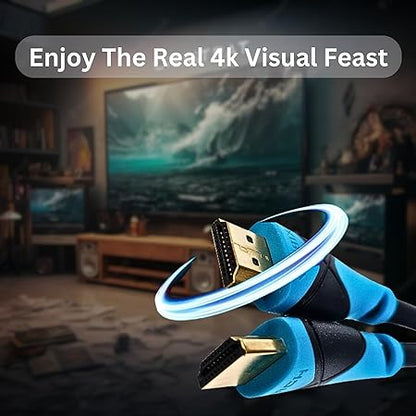 Câble HDMI 4K 30 pieds - Cordon Ultra HD haute vitesse pour téléviseurs UHD, consoles de jeu et moniteurs