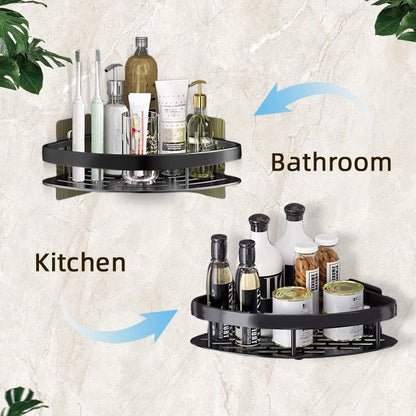 LUXIGEAR Bathroom Shower Caddy Triangle Grey 2pcs