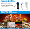 Dual Probe Cooking Grill Thermometer with LCD Backlight and Alarm Function for BBQ, Oven