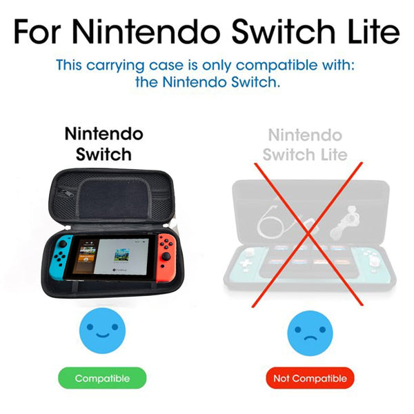 Compatible Nintendo Switch Travel Storage Bag - Black