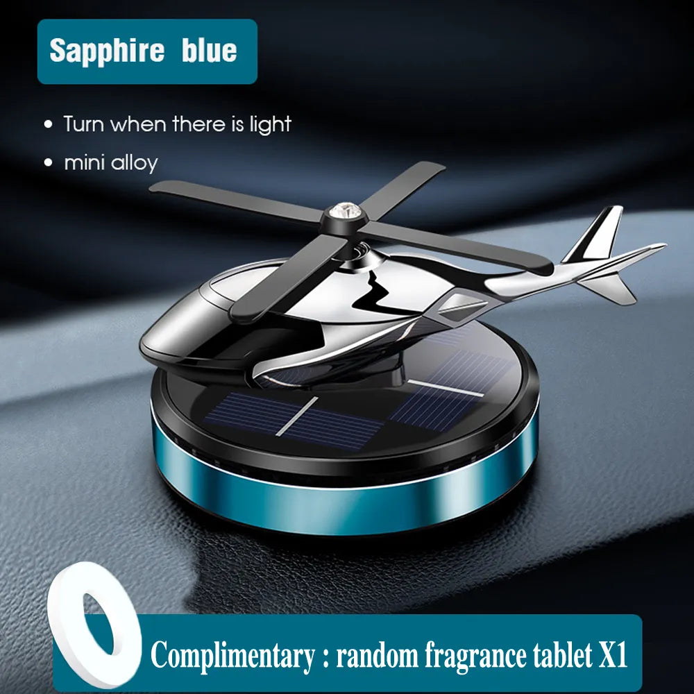 Car Diffuser: Solar-Powered Helicopter Air Freshener