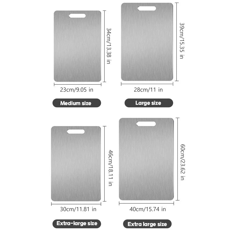 LUXIGEAR™ 316 Stainless Steel Panel and Chopping Board