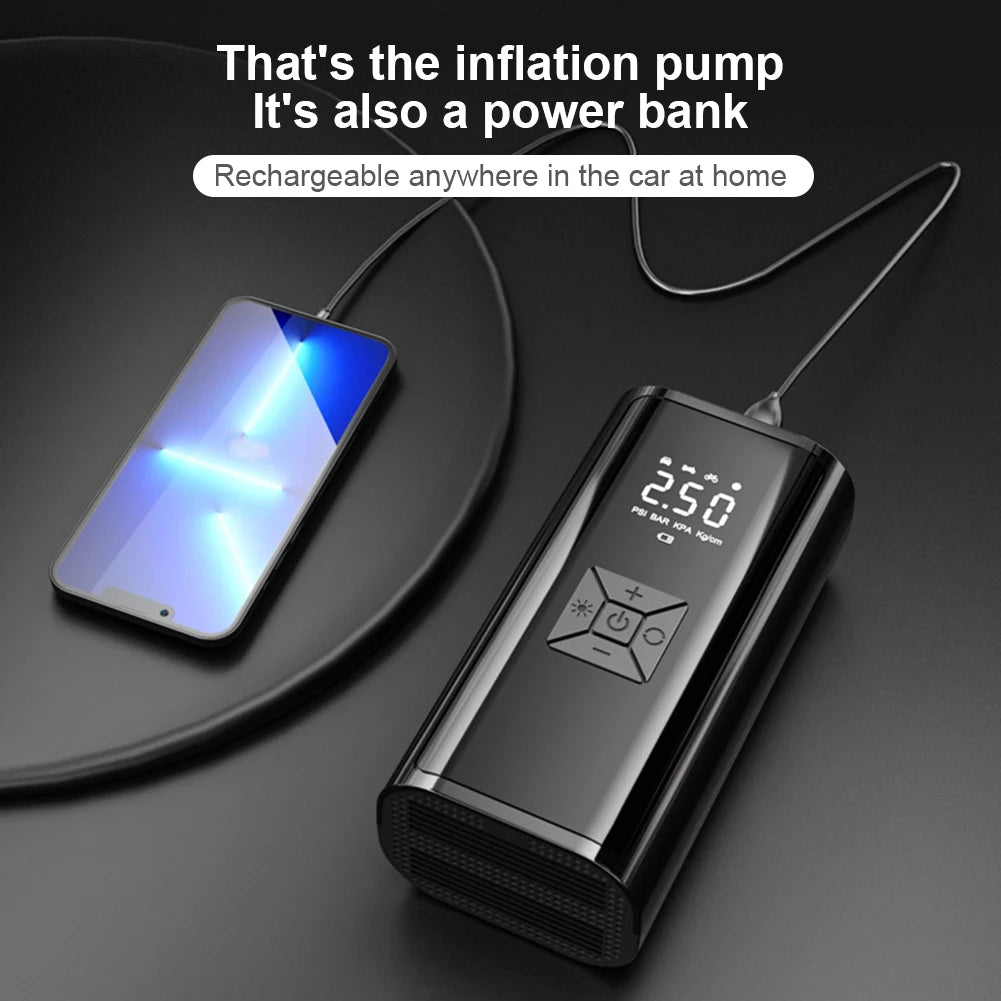FlexiGear™ 6000mAh Portable Car Air Compressor