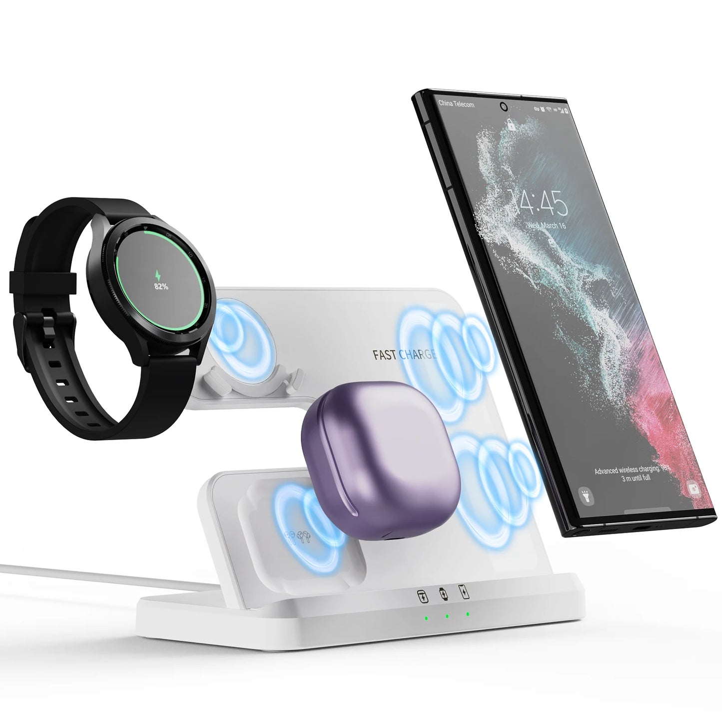 3 In 1 Qi Fast Wireless Qi Fast Charger Stand