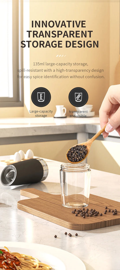 Electric Grinder Set Coffee Pepper 2Pack