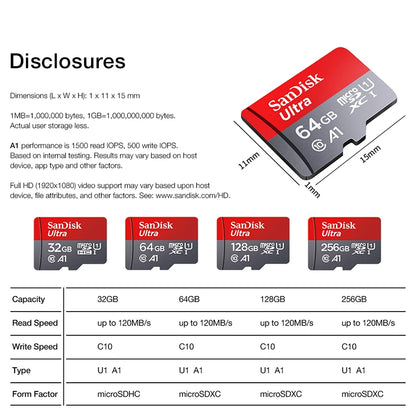 XIBUZZ™ SanDisk Ultra Micro SD  Memory Card
