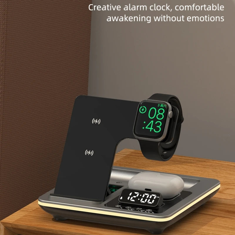 5 in 1 Wireless Fast Charger Dock Station
