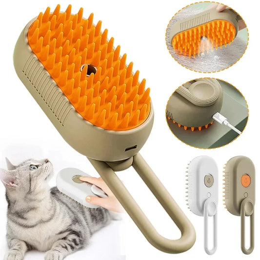 PetJiggle™ 3 In 1 Pet Steam Brush Comb With Essential Oil