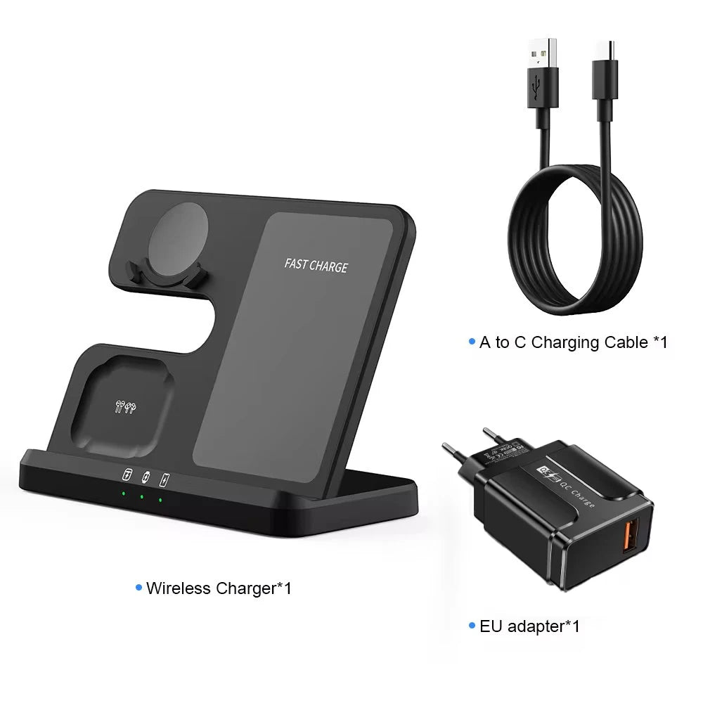 3 In 1 Qi Fast Wireless Qi Fast Charger Stand