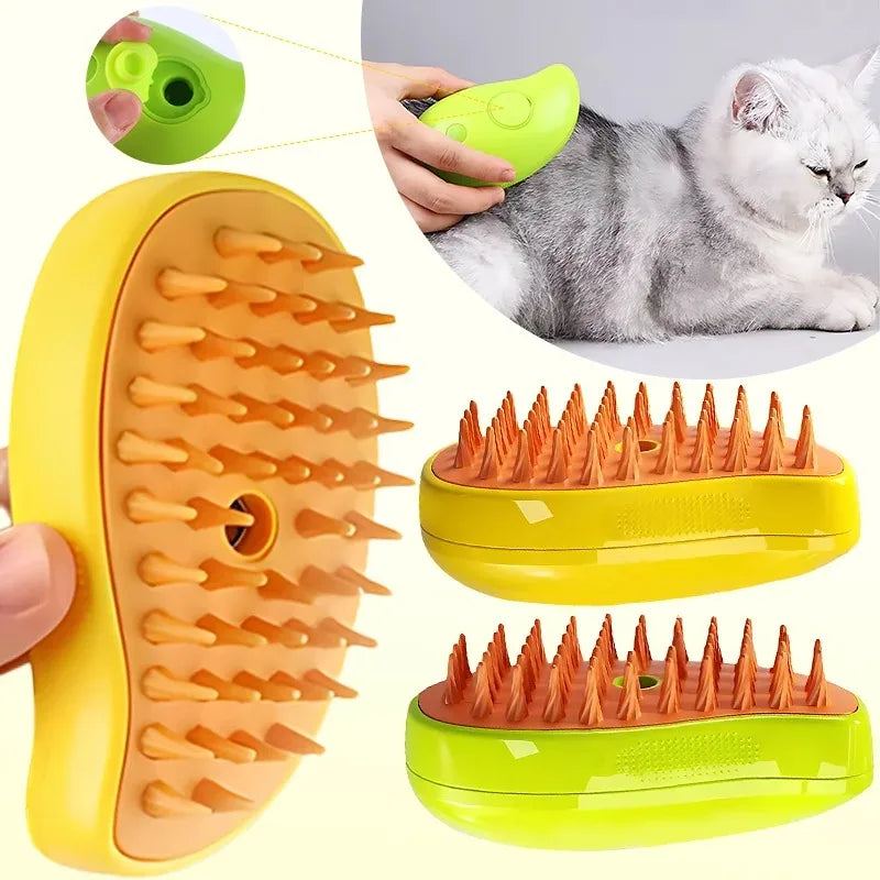 3 in 1 Electric Spray Pet Hair Care Steam Brush Pets Grooming Comb