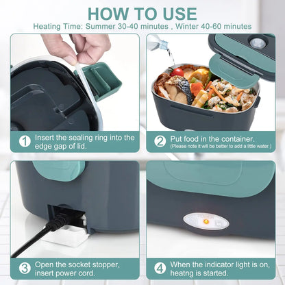 FLEXIGEAR™ Portable Electric Lunch Box 1.2L 1.8L