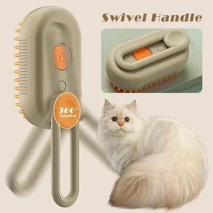 PetJiggle™ 3 In 1 Pet Steam Brush Comb With Essential Oil