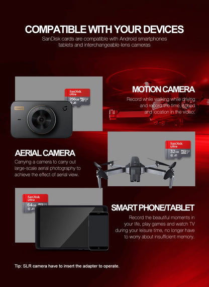 XIBUZZ™ SanDisk Ultra Micro SD  Memory Card