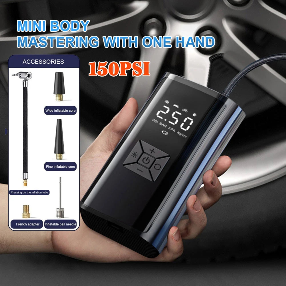 FlexiGear™ 6000mAh Portable Car Air Compressor
