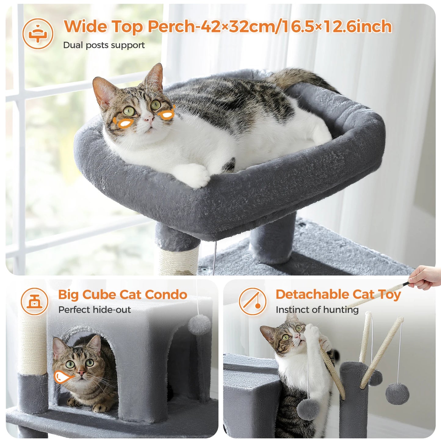 PetJiggle™ Large Cat Tree Tower