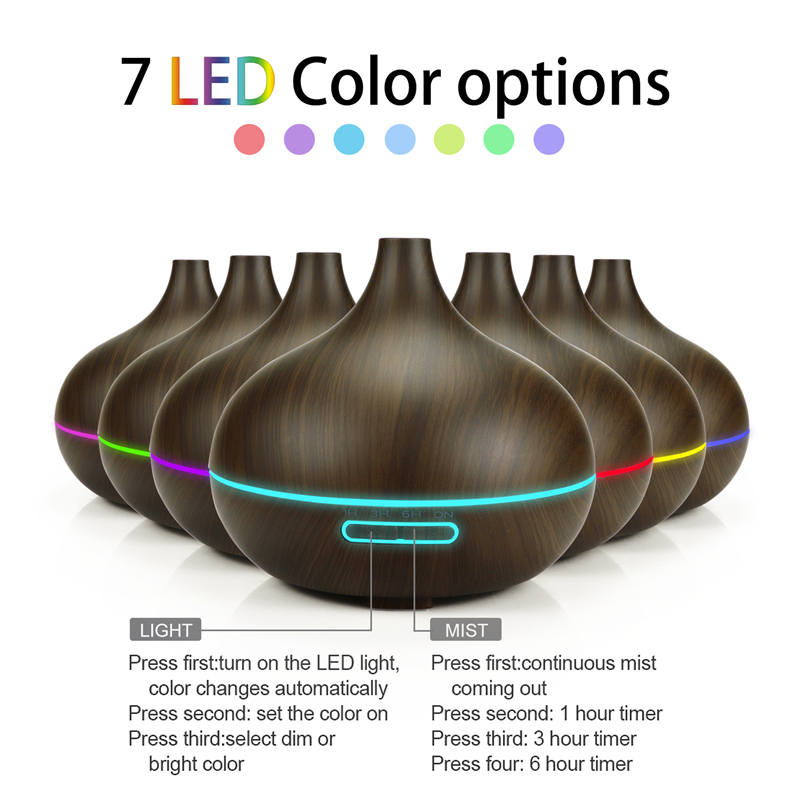 Essential Oil Diffuser Air Humidifier with Ultrasonic Remote Control  and Mist Maker