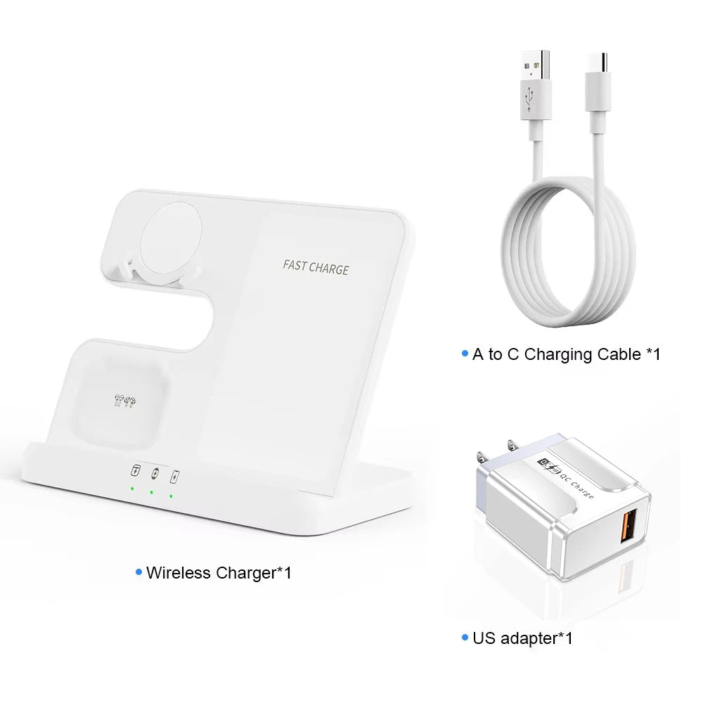 3 In 1 Qi Fast Wireless Qi Fast Charger Stand
