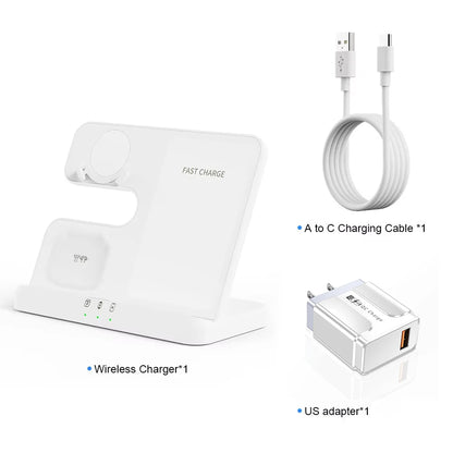 3 In 1 Qi Fast Wireless Qi Fast Charger Stand