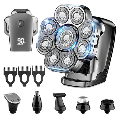 FlexiGear™ 9 In 1 Rechargeable Electric Razor Men's Grooming Kit + USB  Fast Charging Adapter