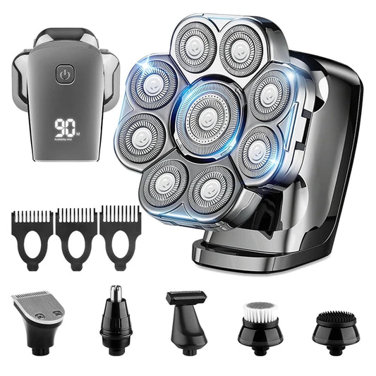 FlexiGear™ 9 In 1 Rechargeable Electric Razor Men's Grooming Kit + USB  Fast Charging Adapter