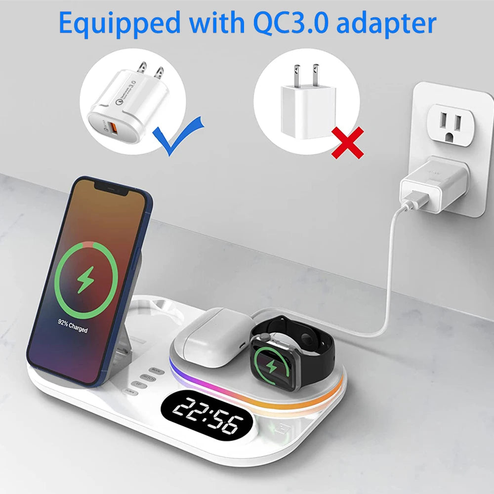 FlexGear™ 4 in 1 Wireless 30W Qi Fast Charger
