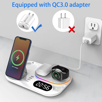 FlexGear™ 4 in 1 Wireless 30W Qi Fast Charger