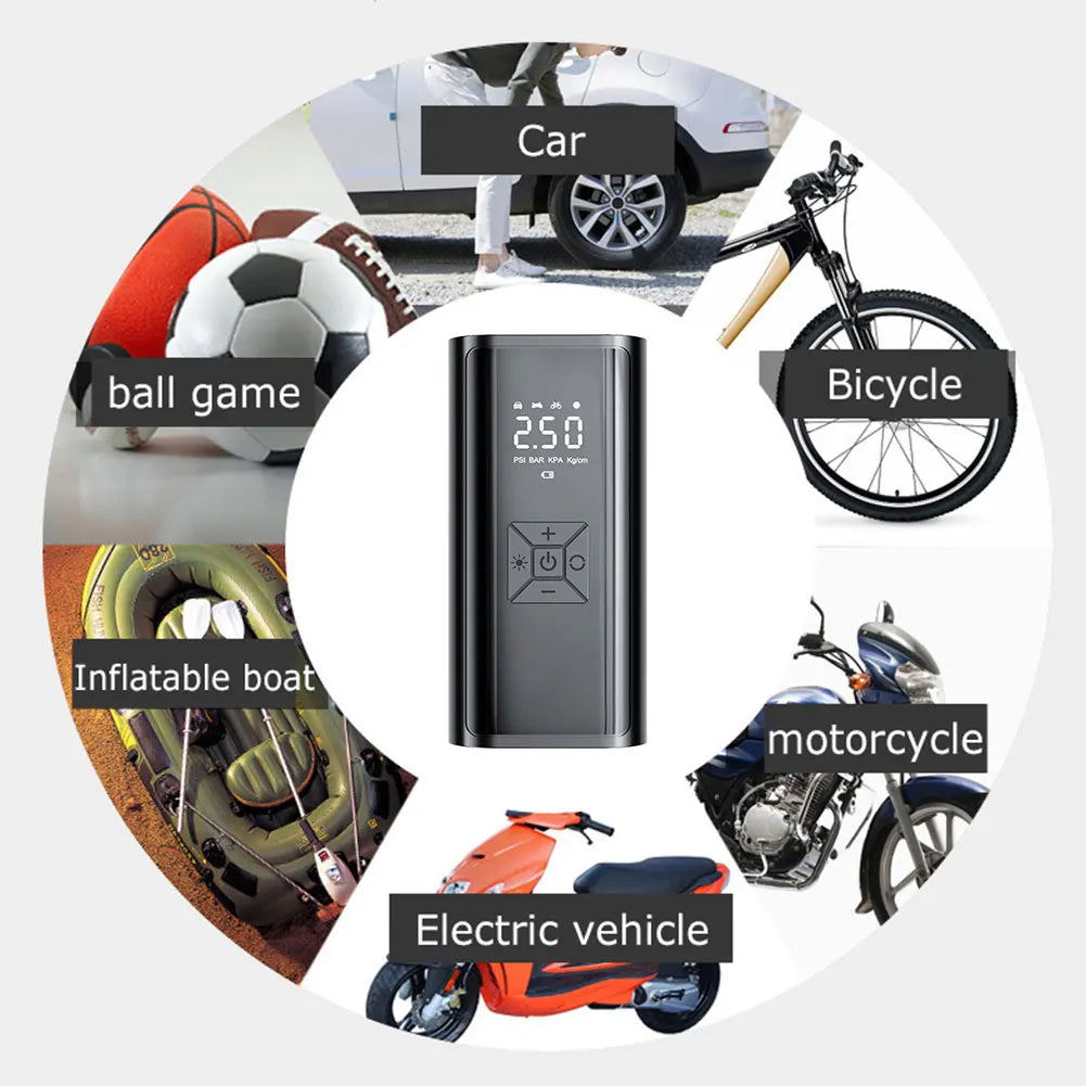FlexiGear™ 6000mAh Portable Car Air Compressor
