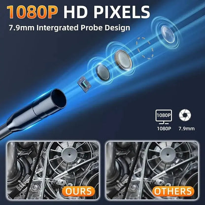 XIBUZZ™ Industrial Endoscope Camera 8mm Lens IP67 Waterproof 8 LEDS