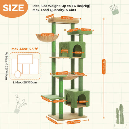 PetJiggle™ Large Cat Tree Tower