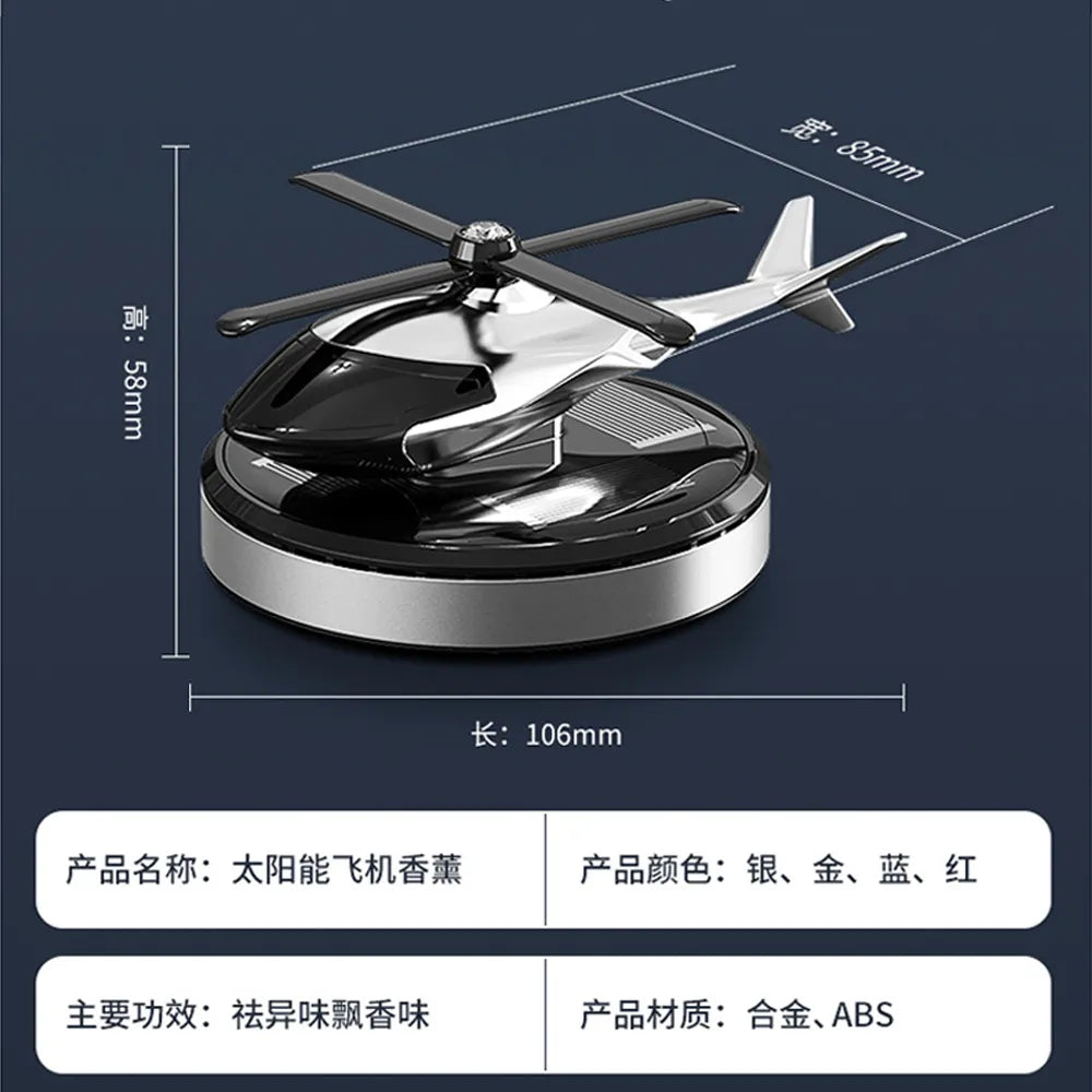 Car Diffuser: Solar-Powered Helicopter Air Freshener
