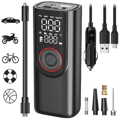 FlexiGear™ 2-In-1 Portable Inflator Pump and  Power Bank