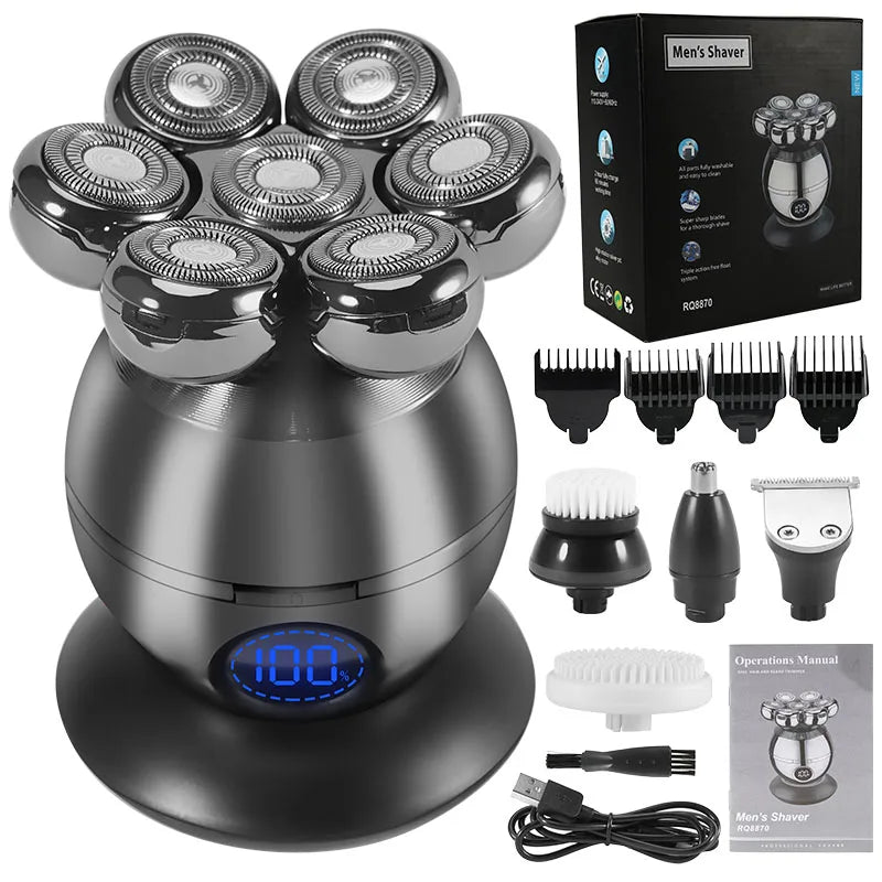 FlexiGear™ Men Hair Trimmer Kit Wet Dry Electric Shaver