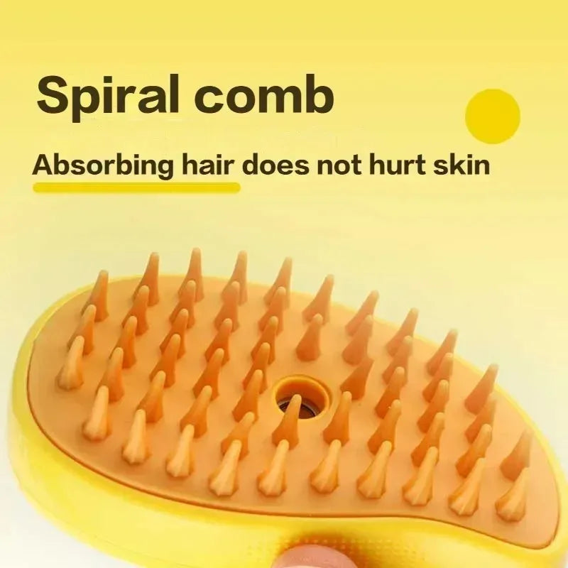 3 in 1 Electric Spray Pet Hair Care Steam Brush Pets Grooming Comb