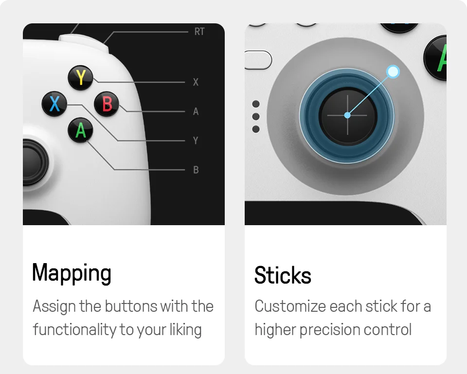 XIBUZZ™ 2.4G Wireless Joystick Gaming Controller for PC