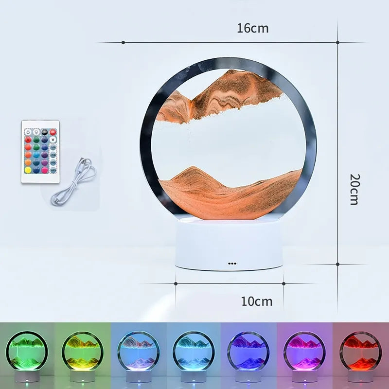 3D Moving Sand Art Frame Night Light