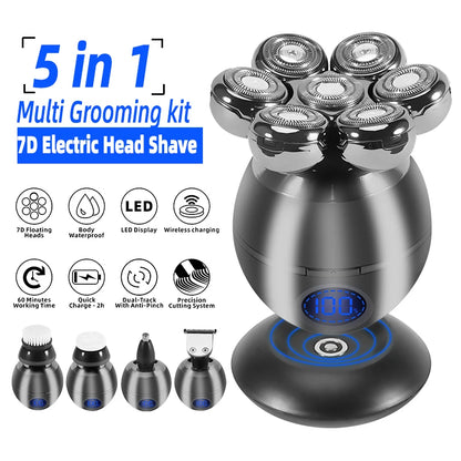 FlexiGear™ Men Hair Trimmer Kit Wet Dry Electric Shaver