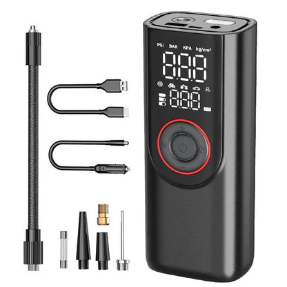 FlexiGear™ 2-In-1 Portable Inflator Pump and  Power Bank