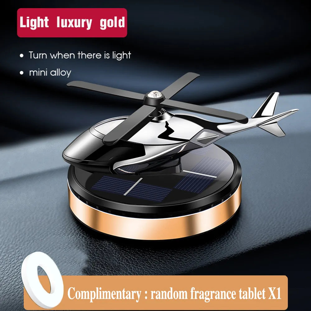 Car Diffuser: Solar-Powered Helicopter Air Freshener