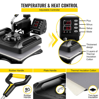 8 in 1 Combo Heat Press Machine  T-Shirt Maker