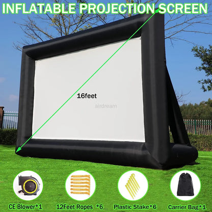 Inflatable Movie Screen for Outdoor 14/16/20/30ft