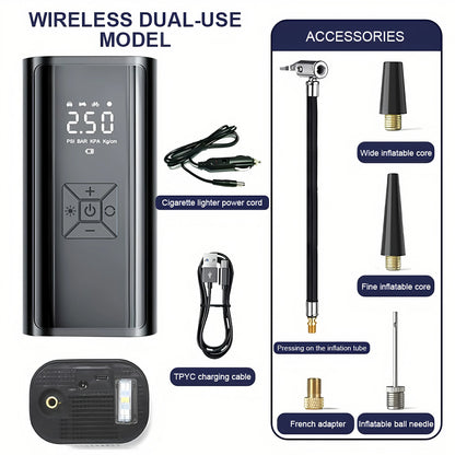 FlexiGear™ 6000mAh Portable Car Air Compressor