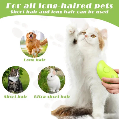 PetJiggle™ 3 In 1 Pet Steam Brush Comb With Essential Oil