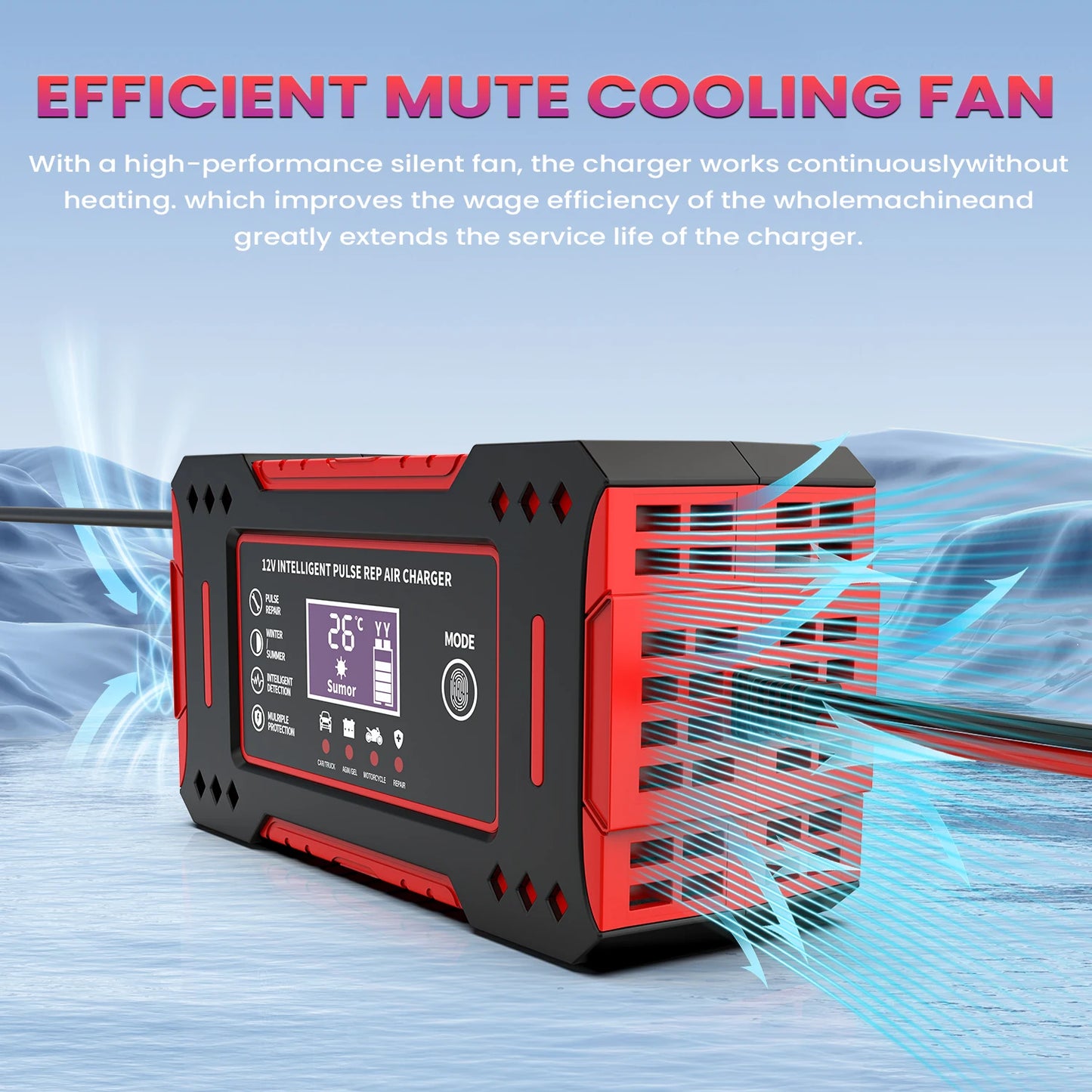 XIBUZZ™ Smart Car Battery Charger & Jumper | 6A 12V