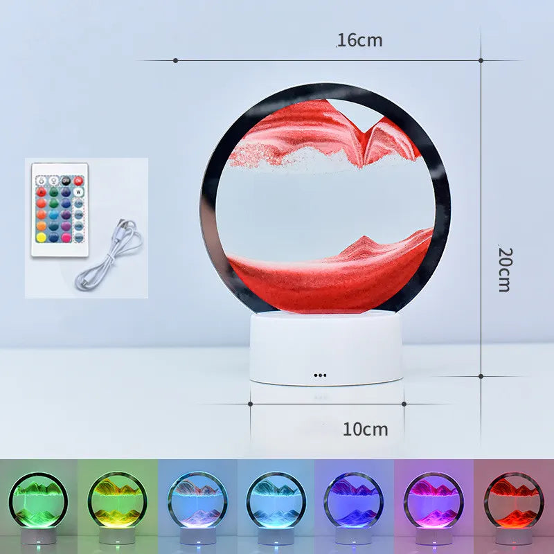 3D Moving Sand Art Frame Night Light
