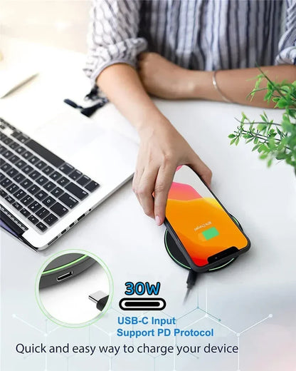 FlexGear™ Smartphone 30W Wireless Fast Charger