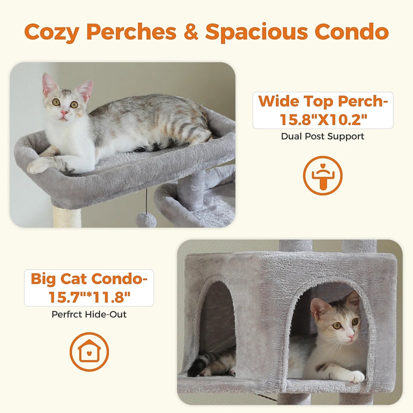 PetJiggle™ Large Cat Tree Tower